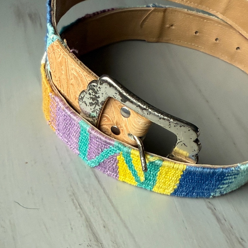 Multicolor Patterned Women's Belt - Picture 8 of 8